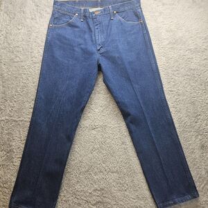 Wangler Mens Blue Bootcut 13MWZ Jeans 36x29 Cowboy Western Rodeo